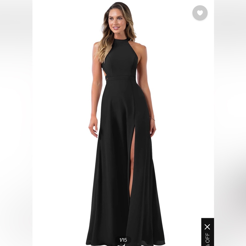 Update - Azazie Clarice Bridesmaid Dress Black